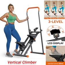 Upgraded Vertical Stair Climber Foldable Stair Stepper Exercise Machine