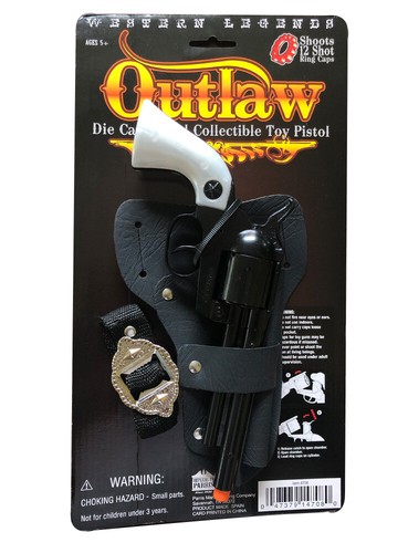Outlaw die cast cap gun - die-cast,