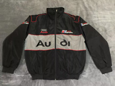Adult F1 Vintage Racing Jacket, Audi Jacket Black,Ebroidered Cotton Padded