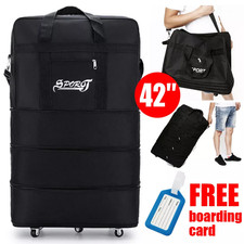 42" Extra Large Lightweight Luggage Trolley Suitcase Travel Bag Handbag BAG NEW