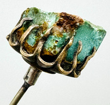 Uncommon Antique Hatpin Golden