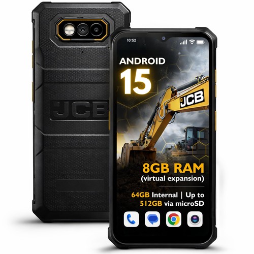 Jcb toughphone e10 black 128gb - jcb,