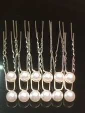 Faux Pearl Hair Pins Wedding Bridal Prom Hair Accessories 10, 20, 30 or 40