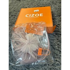 Cizoe Women's Pink Feather Flower Net Headband Fascinator Hat