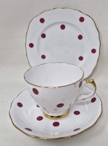 Royal vale crimson - royal, polka