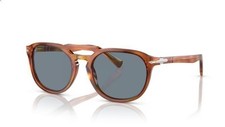 Persol PO3279S 96/56 52mm Terra Di Siena/Light Blue Square Sunglasses