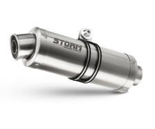 Terminale Scarico Storm by Mivv Oval acciaio per Kawasaki Zx-9 R 1998 > 2005