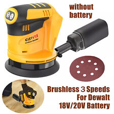 For Dewalt 18V 20V Battery, 5" Orbital Sander 3 Speeds Cordless Electric Sander