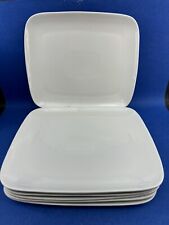 IKEA 365+ Set Of 6 Rectangular 12” Dinner Plate Chop Platter Susan Pryke White