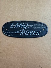 Land Rover Solihull Series 1 One Automobile Motor Car Badge Emblem Grill Plate