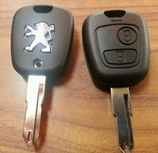 PEUGEOT 206* 206CC * 206+ 2 BUTTON REMOTE CONTROL KEY SHELL (2001 - 2012)