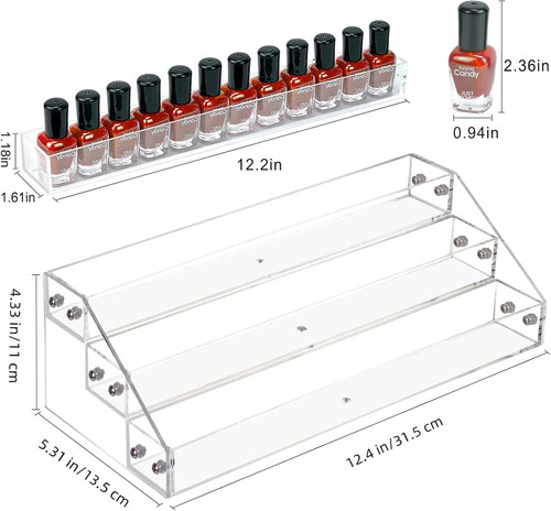 Pcs tiered clear acrylic - pcs,