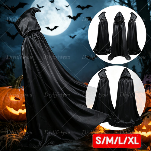 Adult polyester hooded robe - adult,