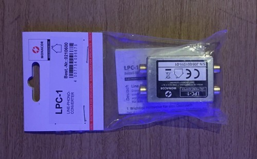 Monacor lpc line phono - monacor, line-phono
