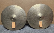 Vintage Zildjian Istanbul K 14" hi hat cymbals intermediate Stamp 1959- 1966  