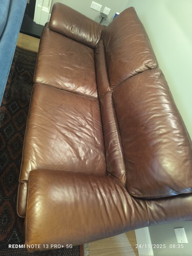 Natuzzi leather sofa hardy - leather,