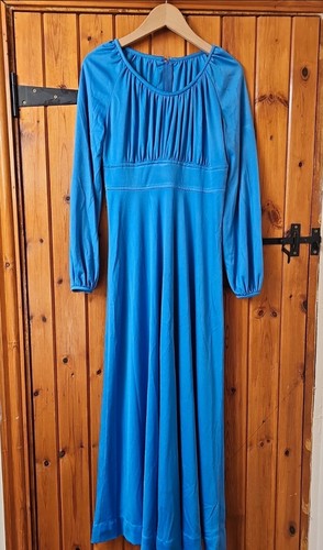 Vintage 80s blue dress