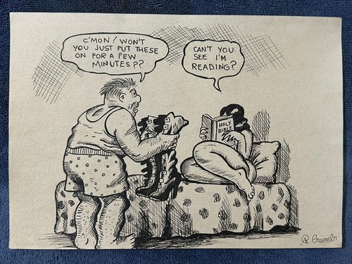 Robert crumb drawing - drawing, and