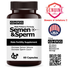 Semen & Sperm, Male Fertility Supplement, Increase Semen Volume, Sperm Count