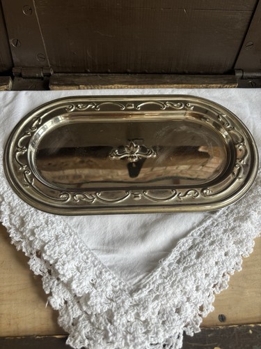 Vintage silver plated tray - vintage,