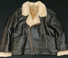 SUPERB AVIATOR B3 FLYING SHEEPSKIN JACKET - XXXXL - HEAVY DUTY VINTAGE LEATHER