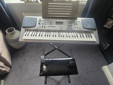 Casio CTK-591 Electronic Keyboard, adjustable stand,seat and electric pedal
