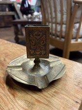 Vintage Brass Ashtray With an