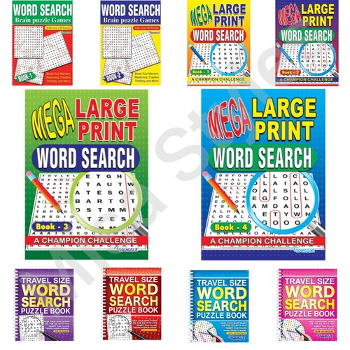 Mega large print wordsearch - large,