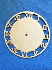 Wooden MDF Clock Face with pre cut Roman Numerals 20cm,25cm, 29cm