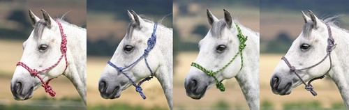 Shires adjustable rope halter - shires,