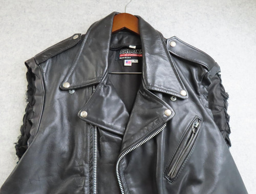 Vintage brooks leather vest - brooks,