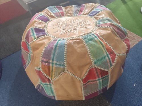 Handmade moroccan pouffe - handmade,