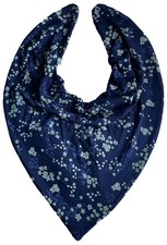 Adult Dribble Bib Special Needs Navy/Pale Lime Flowers Bandana Bib Drool Bib