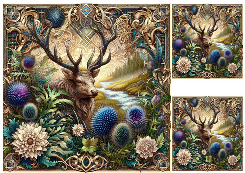 Rice paper decoupage - x,