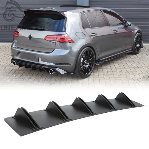 Fins black rear diffuser - black,