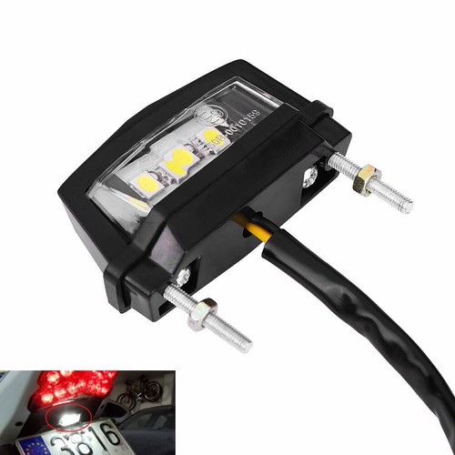 Motorcycle trunk license plate - trunk,