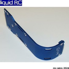GPM Racing TEC1331R Tamiya Terra Crusher Blue Aluminum Rear Skid Plate