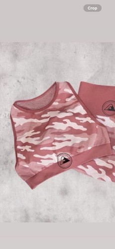 Pink camo sports bra - ,