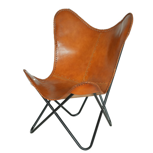 Leather butterfly chair retro - butterfly,