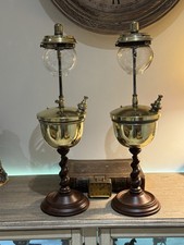 Rare Set Tilley ML96 Jacobean Style Table Lamps