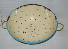 Vintage  Cream & Light Blue