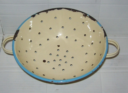 Vintage cream light blue - ,