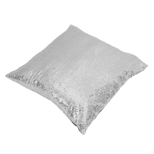 Shimmery silver sequin - silver, cushion