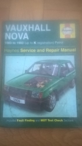 Vauxhall nova haynes car - vauxhall,