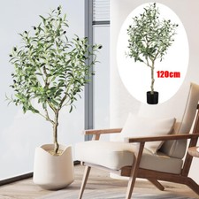 Artificial Olive Tree Large 120cm Green Natural Tall Faux Lifelike Fake Plant