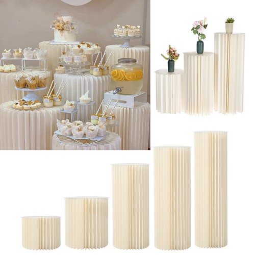 Folding paper cylinder plinth - folding,