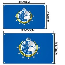 Super Flag of Planet Earth - Custom 3x5ft/2x3ft Model Prop Collection for Fans
