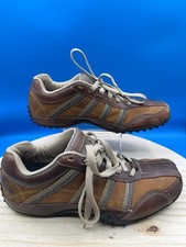 Skechers Shoes Urban Track Forward Sneakers Men's Sz 9/EUR42/UK8 Brown Leather