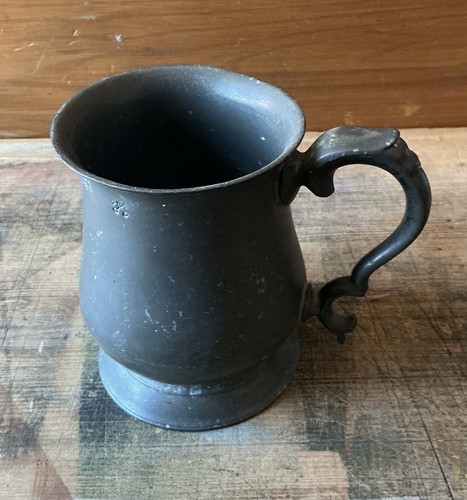 Antique pewter tankard - antique,