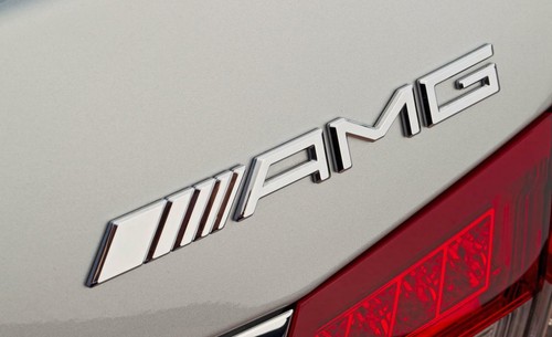 Amg badge emblem chrome - badge, silver